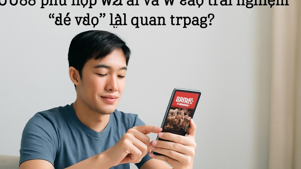 Minh họa: UU88 phù hợp với ai và vì sao trải nghiệm “dễ vào” lại quan trọng?